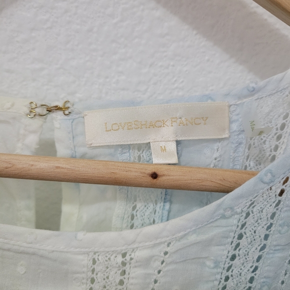 LOVESHACKFANCY Natasha Heritage Ruffle Mini Dress - Picture 9 of 11